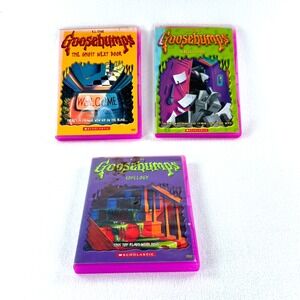 VTG Goosebumps RL Stine DVD Lot of 3 Perfect School Chillogy Ghost Next‎ Door
